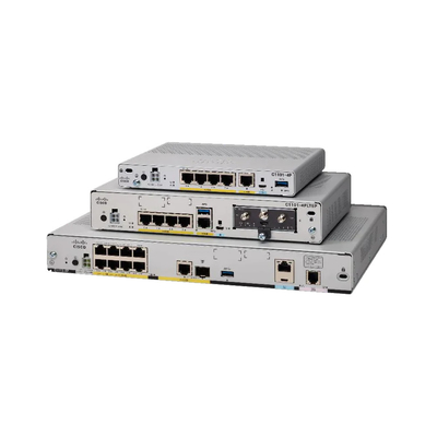 Router 4g industrial dos módulos do router de C1111 8P Cisco routeres integrados 1100 séries dos serviços