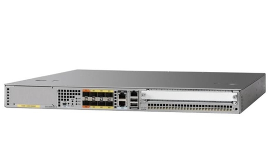 ASR1001-X, roteador da série Cisco ASR1000, porta Ethernet Gigabit integrada, 6 portas SFP, 2 portas SFP+