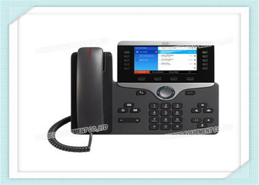 Telefone montável CP-8861-K9 do IP de Cisco da parede com automóvel dos auriculares - cumprimento do agente da resposta