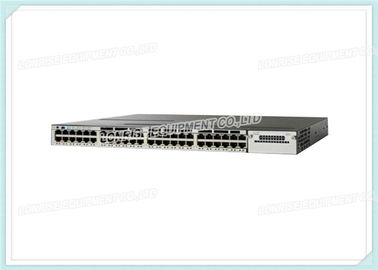 Base do IP dos dados do interruptor WS-C3750X-48T-S da fibra ótica de Cisco - controlada - empilhável