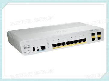 Cisco comuta o FE que do interruptor 8 da rede Ethernet de WS-C2960C-8PC-L o ponto de entrada 2 x duplo Uplink a base do Lan