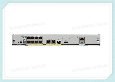 Cisco portos integrados 1100 séries dos serviços C1111-8P 8 Dual router MACILENTO dos ethernet de GE
