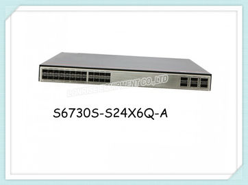 Pacote dos interruptores de rede S6730S-S24X6Q de S6730S-S24X6Q-A Huawei com 1 fonte da alimentação CA