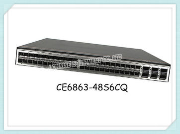 Interruptor de rede CE6863-48S6CQ de Huawei 48x10GE/25GE SFP28, 8x40GE/100GE QSFP28 com poder 1AC