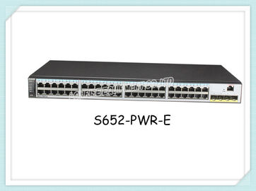 Atuação SFP dos portos 4 dos interruptores de rede S652-PWR-E de Huawei 48x10/100/1000 PoE+ com novo