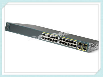 O interruptor de rede WS-C2960-24PC-L de Cisco 24 move netwoking controlado da cremalheira interruptor montável