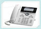 Telefone branco do IP de CP-7841-W-K9 Cisco com apoio múltiplo do protocolo de VoIP