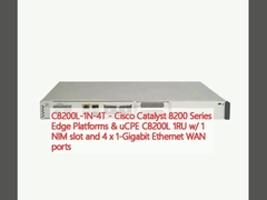 C8200L-1N-4T - Cisco Catalyst 8200 Series Edge Platforms & uCPE C8200L 1RU com 1 slot NIM e 4 portas WAN Ethernet de 1 Gigabit