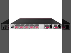 CE8855-32CQ4BQ-B  32×100 GE + 4×200 GE, 8 Tbps, VXLAN/M‑LAG/AI‑ECN, 2×1,2 kW PSUs AC e 5 ventoinhas, frontal