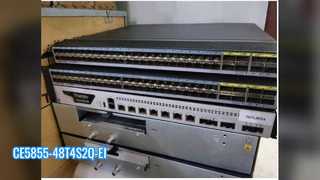 Switch HW CE5855-48T4S2Q-EI (48 portas GE RJ45, 4 portas 10G SFP+, 2 portas 40G QSFP+, 2 * caixa de ventilador, entrada lateral da porta