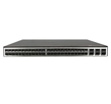 CE6863E-48S6CQ Huawei CloudEngine 6800 48*25G SFP28, 6*100G QSFP28, 2* Fornecimento de energia AC, saída/entrada de ar lateral do porto