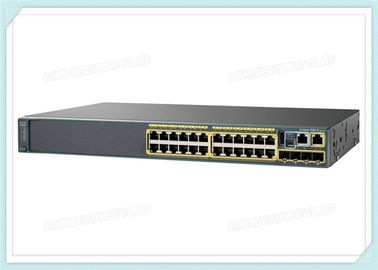 Os ethernet de Cisco comutam o porto 512mb do gigabit 24 de WS-C2960X-24PS-L com um ponto de entrada de 370 watts
