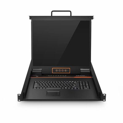 Switch KVM USB de montagem em rack VGA 1U de usuário de 8 portas x1 com LED de 19", 8 cabos VGA incluídos