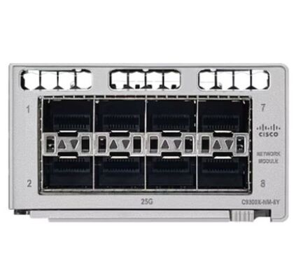 Cisco C9300X-NM-8Y Catalyst 9300 Series Network Expansion Module com 8 portas SFP e taxa de dados de 25 Gbps