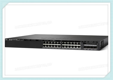 O interruptor do gigabit PoE+ do porto do interruptor WS-C3650-24PD-L 24 da rede Ethernet de Cisco com 2x10G Uplink
