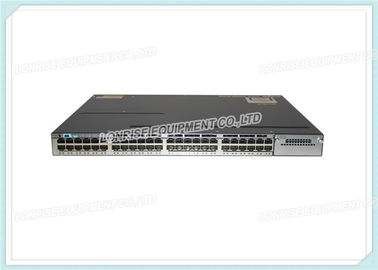 De ponto de entrada dos ethernet do interruptor WS-C3750X-48PF-L da fibra ótica de Cisco 48 portos completos empilháveis de 10/100/1000