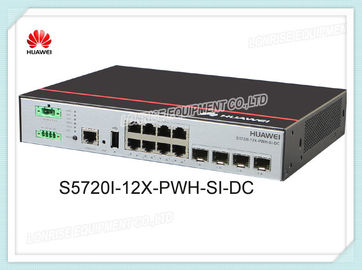 Interruptor portos de S5720I-12X-PWH-SI-DC 8 x 1000 de Huawei 4 portos de X 10GE SFP+ 1 alimentação de DC