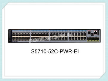 Entalhes de relação da atuação SFP+.with 2 do interruptor S5710-52C-PWR-EI 48x10/100/1000 PoE+ Ports.4x10 de Huawei, nenhuma fonte de alimentação