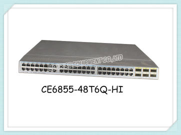 Interruptor de rede CE6855-48T6Q-HI de Huawei 48-Port 10GE RJ45,6-Port 40GE QSFP+, sem fã e módulo de poder