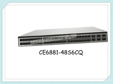 Interruptores de rede CE6881-48S6CQ de Huawei 48*10G SFP+ 6*100G QSFP28 sem fã e módulos de poder
