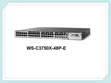 Escalabilidade alta profissional do porto do ponto de entrada do interruptor de rede WS-C3750X-48P-E de Cisco Enternet 48