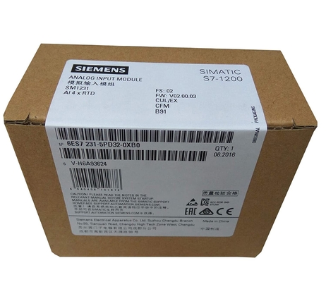 Módulo 1231 análogo do PLC do módulo da RTD da RTD 4 x AI da manutenção programada do módulo entrado de 6ES7231-5PD32-0XB0 SIMATIC S7-1200 6ES7 231-5PD32-0XB0
