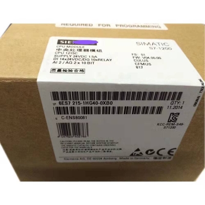 Módulo SIMATIC S7-1200 do processador central 6ES7214-1HG40-0XB0 novo na caixa com garantia de 1 ano por DHL ou por Fedex