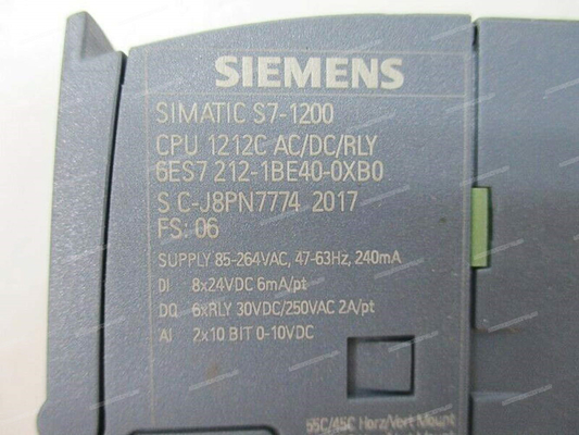 Do original industrial S7-1200 6es7212-1be40-0xb0 do controle do PLC de SIEMENS 6ES7212-1BE40-0XB0 módulo novo do processador central