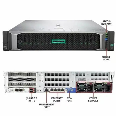 Servidor da cremalheira do G10 2U de ProLiant D L380 com a prata de Intel Xeon 4110 16GB RAM