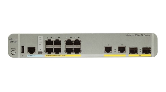 WS-C3560CX-8PC-S 8 - Port Compact Switch Layer 3 POE- 8 X 10/100/1000 Portos Ethernet