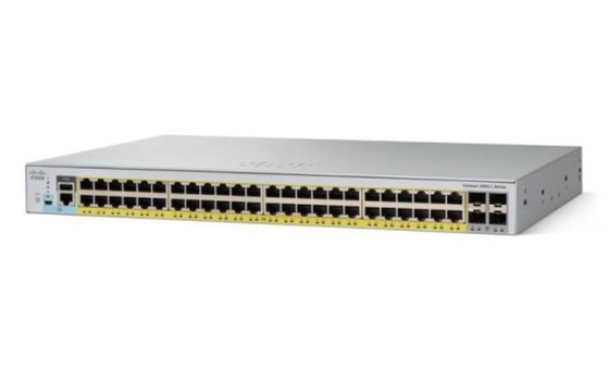 WS-C2960L-48PS-LL Catalisador 2960-L Switch 48 Port GigE Com PoE 4 X 1G SFP LAN Lite (Ásia Pacífico Número de Parte: WS-C2960