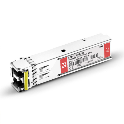 Huawei S-SFP-FE-LH80-SM1550 Compatível com 100BASE-ZX SFP 1550nm 80km DOM Duplex LC SMF Transceiver Module