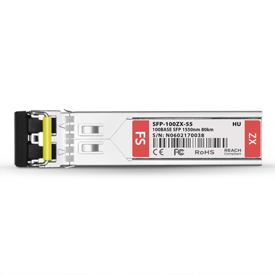 Huawei S-SFP-FE-LH80-SM1550 Compatível com 100BASE-ZX SFP 1550nm 80km DOM Duplex LC SMF Transceiver Module