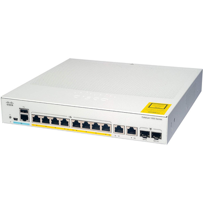 Cisco Catalyst 1000-8T-2G-L Network Switch, 8 portas Gigabit Ethernet (GbE), 2 portas combinadas SFP/RJ-45