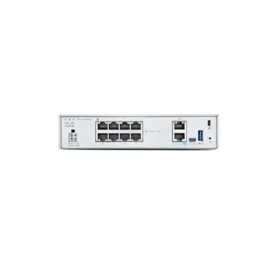 FPR1010-NGFW-K9 Firewall seguro Cisco Firepower 1010 Aplicativo com software FTD, portas Ethernet de 8 Gigabit (GbE)