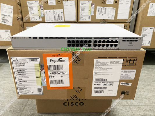 C9200-24T-E novo selado Cisco Série 9200 24 portas POE Ethernet Switch C9200-24T-E em estoque