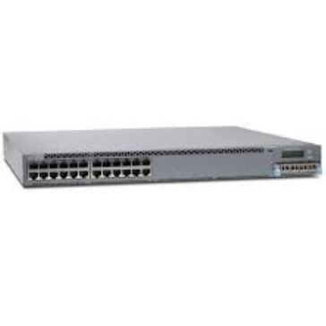 EX3400-24T EX3400 24-Port 10/100/1000BaseT 4 X 1/10G SFP/SFP+ 2 X 40G QSFP+ Ventiladores redundantes Fluxo de ar de frente para trás