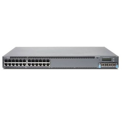 EX3400-24P EX3400 24-Port 10/100/1000BaseT PoE+ 4 X 1/10G SFP/SFP+ 2 X 40G QSFP+ Ventiladores redundantes Fluxo de ar frontal para trás