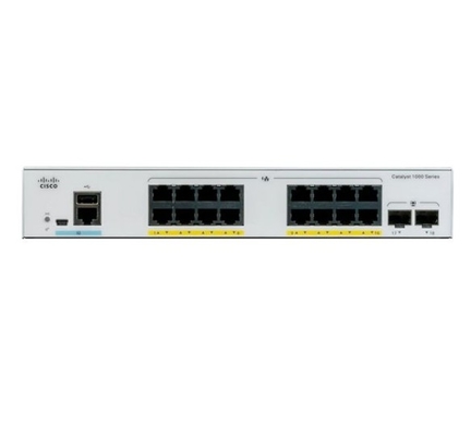 C1000-16T-2G-L Cisco Catalyst 1000 Switch 16x 10/100/1000 portas Ethernet 2x 1G SFP Uplinks