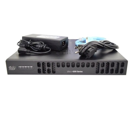 ISR4221/K9 Cisco ISR 4221 Router 35Mbps-75Mbps Sistema de transferência 2 WAN/LAN Portos 1 SFP Port Multi Core CPU 2 NIM