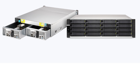 QNAP ES1686dc servidor de rack Enterprise ZFS NAS possui processadores Intel® Xeon® D