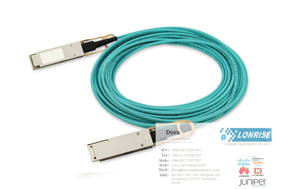 Cabos AOC 02311KNQ QSFP-100G-AOC-10M Cabo óptico ativo QSFP28 100G (850nm 10m AOC) pronto para utilização