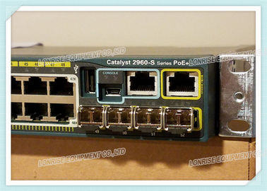 Cisco Switch WS-C2960S-48LPS-L 48 Port Poe Gigabit Ethernet Switch Cisco Network Switch está oferecendo ligado 48 Power over Ethernet (PoE) Ethernet 10/100/1000 portas com 370W PoE Fornecimento de energia