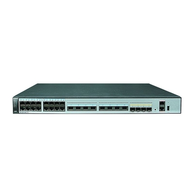 S6720-32C-SI-AC Switches da série Huawei S6700 fornecendo 24 Ethernet 100M 1 2.5 5 10G Portos, 4 10 Gig SFP +