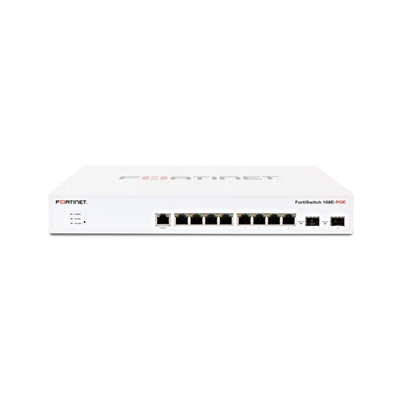 FS-108E-POE Fortinet FortiSwitch série 100 camada 2 controlador de interruptor FortiGate compatível com interruptor PoE + com 8 x GE RJ45