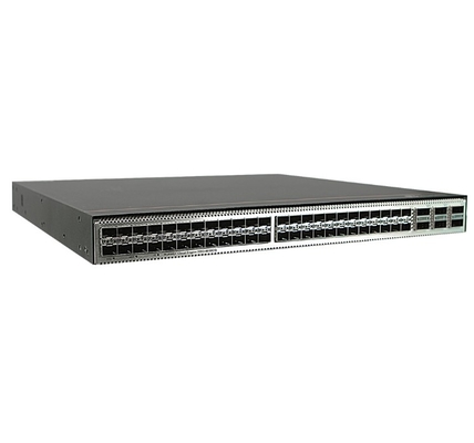CE6863E-48S6CQ-F Huawei CloudEngine 6800 48*25G SFP28, 6*100G QSFP28, 2* fonte de alimentação AC, saída de ar do lado da porta