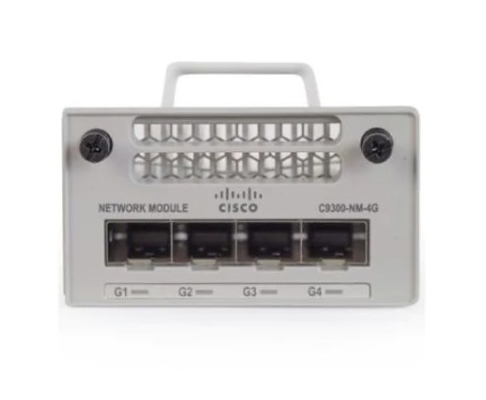 C9300 NM 4G Catalyst Modules & Cards da série 9300 Catalyst 9300 4 x 1GE Network Module for uplink ports of the Cisco Catalyst 9300 Series Switches