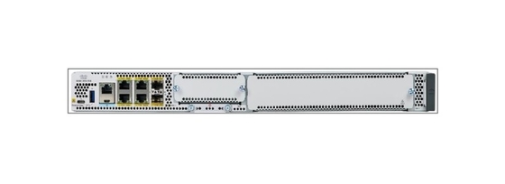 C8300-1N1S-6T - Cisco Catalyst 8300 Série Edge Platforms Série C8300 1RU w/ 10G WAN (1 slot SM e 1 slot NIM, e 6 x 1-Gigabit Ethernet portas)