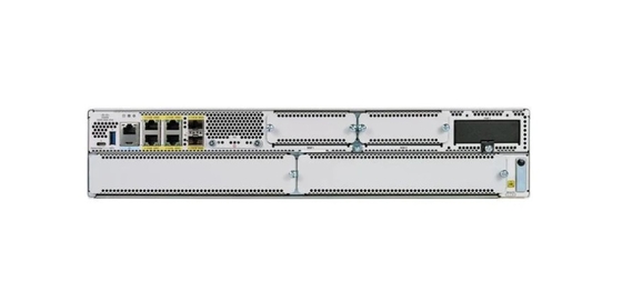 C8300-1N1S-6T - Cisco Catalyst 8300 Série Edge Platforms Série C8300 1RU w/ 10G WAN (1 slot SM e 1 slot NIM, e 6 x 1-Gigabit Ethernet portas)