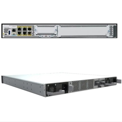 C8300-1N1S-6T - Cisco Catalyst 8300 Série Edge Platforms Série C8300 1RU w/ 10G WAN (1 slot SM e 1 slot NIM, e 6 x 1-Gigabit Ethernet portas)